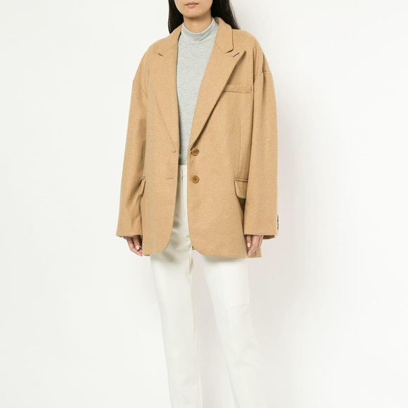 Tibi Liam flannel oversized wool blazer NWT - Picture 3 of 7